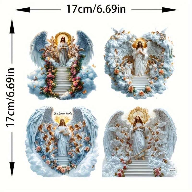1pc Cartoon Jesus Christian Themed Stickers