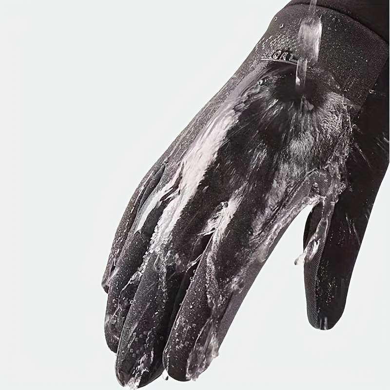 1 Pair Grey Warm Gloves