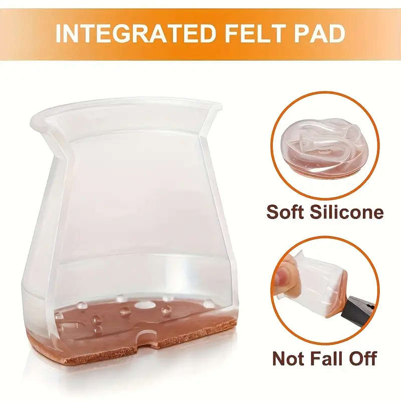 8Pack Non Slip Silicone Table Leg Protectors