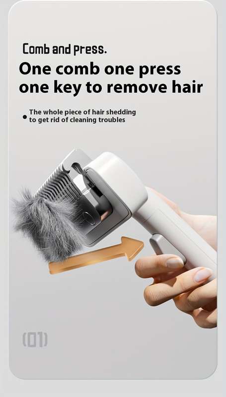 1pc White Pet Comb