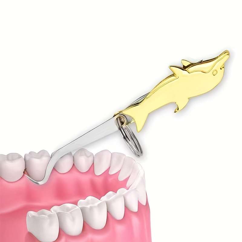 1pc Stainless Steel 3-in-1 Folding Tool Portable Toothpick Bottle Opener Keyhole