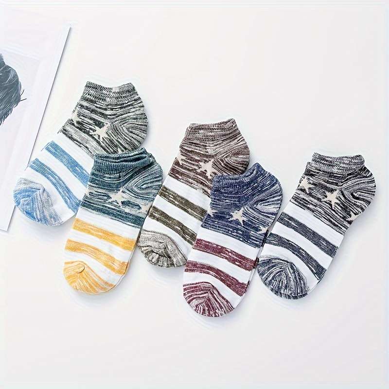 5 Pairs Mixed Color One Size High Elastic Socks