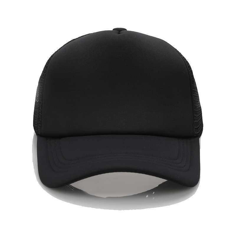 1pc Unisex Baseball Cap Summer Sun Protection Hat Adjustable Snapback Breathable Mesh Back Hip-