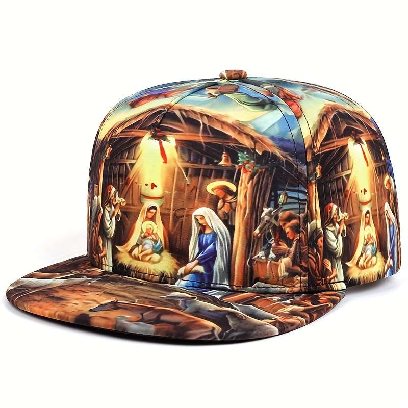 1pc superior quality women Jesus' Birthday Whole printing baseball cap Fashion outdoors Adjustable
