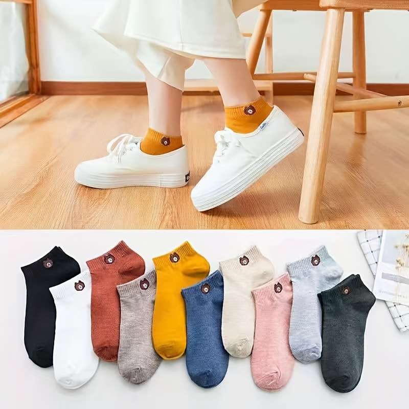 10 Pairs Colors Mixed One Size High Elastic Socks