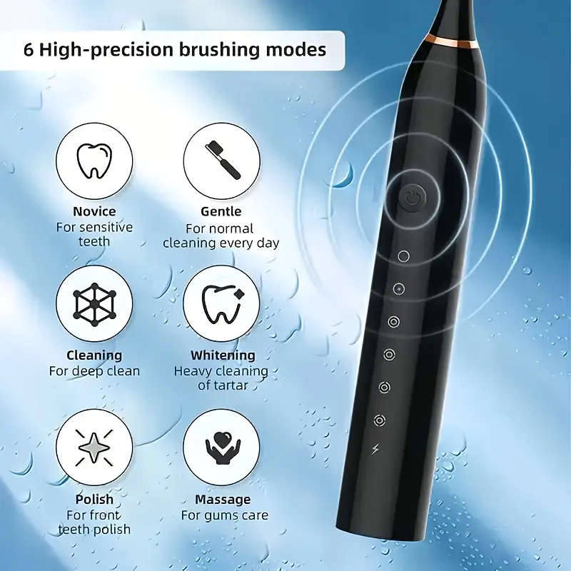 8PC Rechargeable Electric Toothbrush