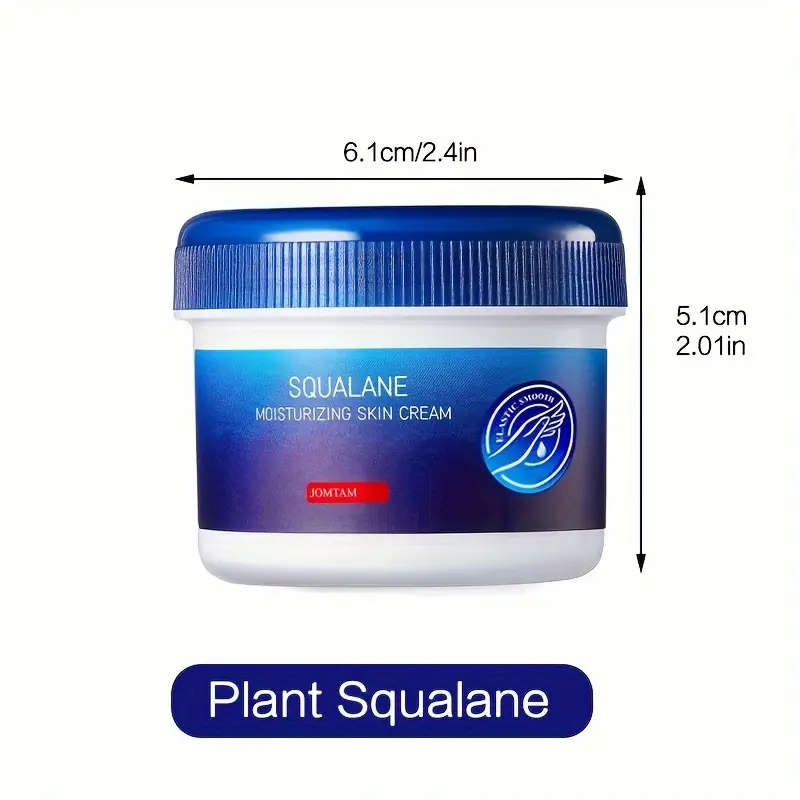 2pcs Squalane Moisturizing Skin Cream Hypoallergenic Glycerin-Enriched Nourishing Dry Skin Care