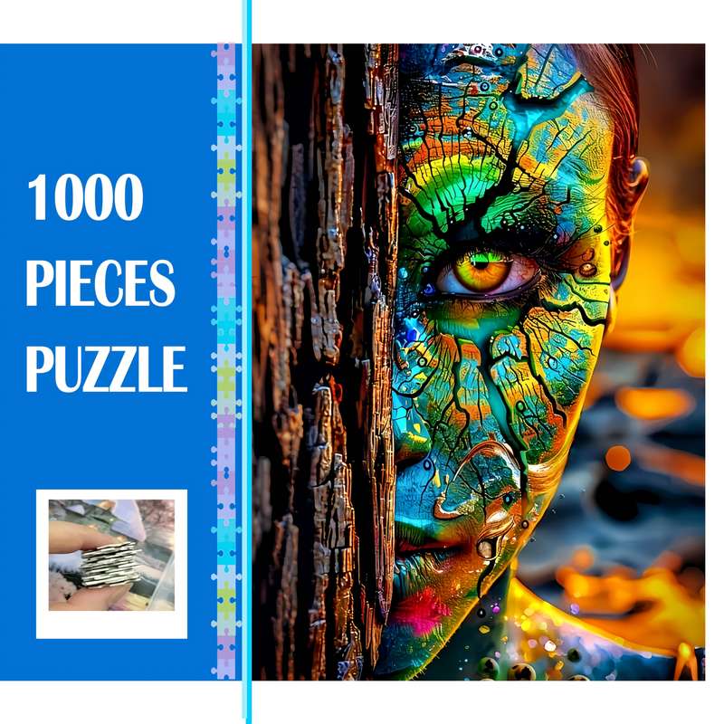 1000pcs DIY Jigsaw Puzzle for Adults Vibrant Colorful Landscape Art Durable Seam