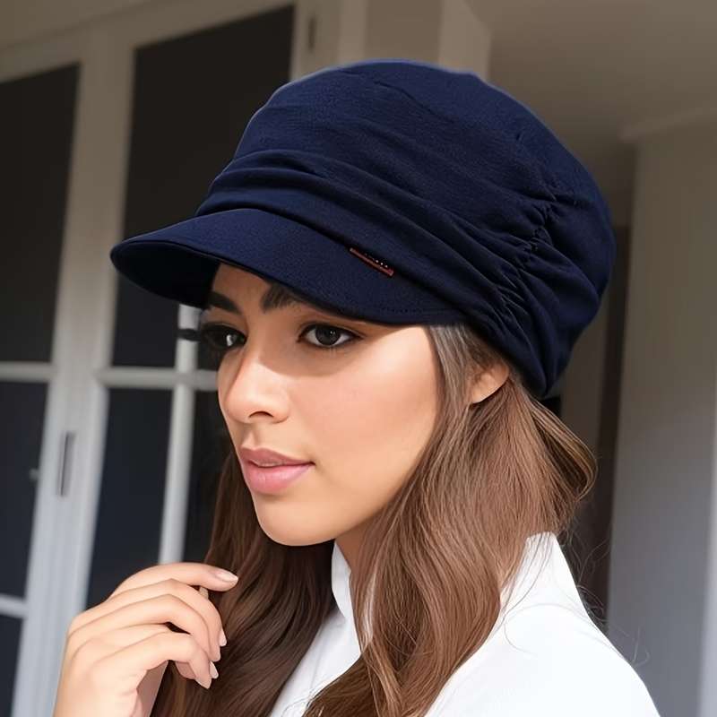 1pc New Spring Autumn Winter Casual Hat Versatile Mom Hat Retro Temperament Fashion Soft Brim Hat