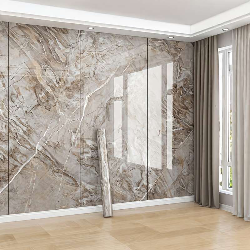 1PC Wall StickersAutumn maple ember Color60cm WideX5m Long