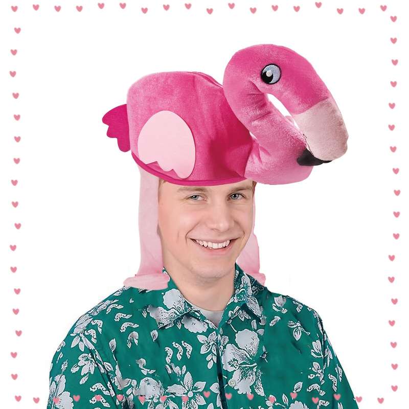 1pc Flamingo Party Hat Soft Cute Animal Costume Accessory for Carnival Birthday Bachelore