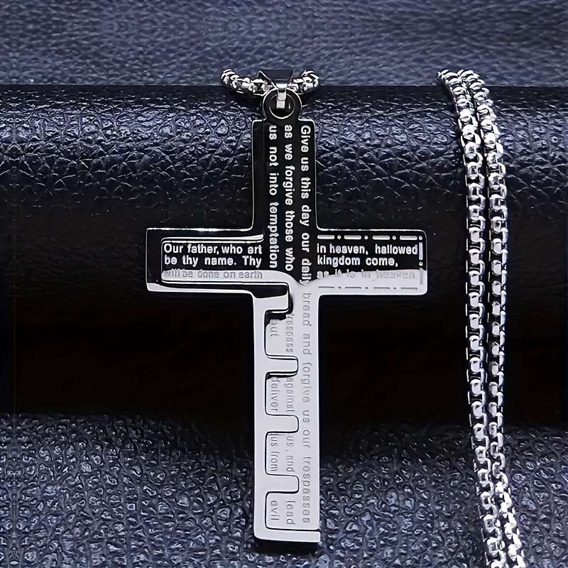 1 Piece Golden Jesus Theme Pendant