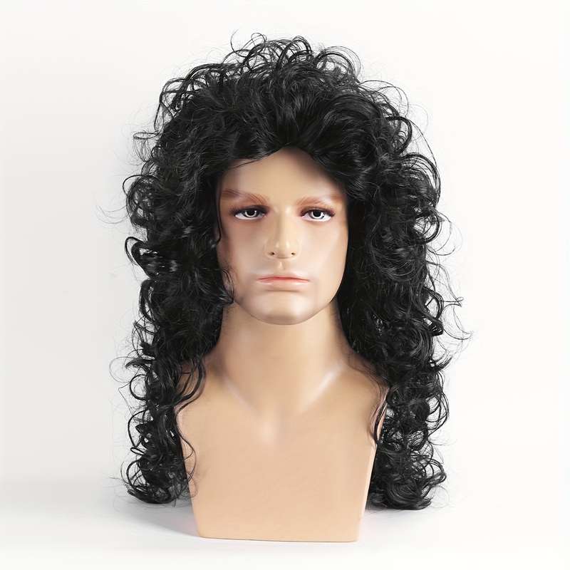 1Pc Black 60.96cm Fashion Design Wig