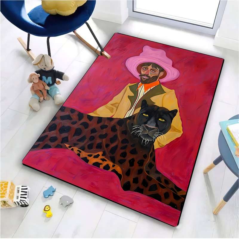 1Pc Polychrome 80x120cm Floor Mat