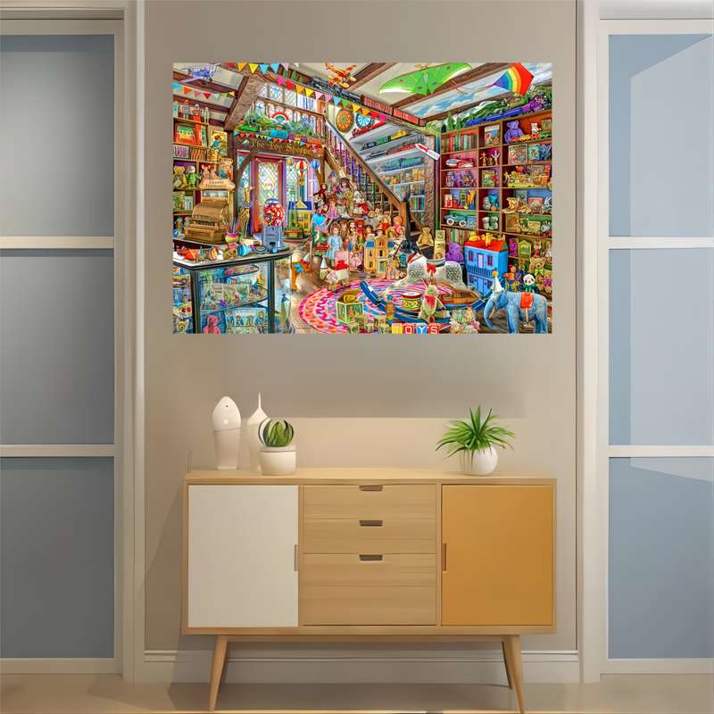 1000pcs High-Quality Paper Jigsaw Puzzle Toy Store Theme for Adults Vivid Colors