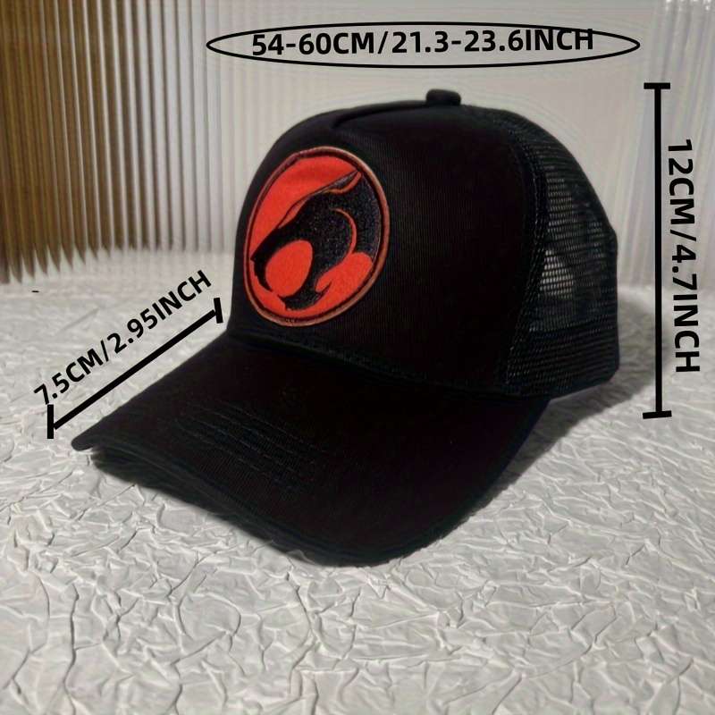 1pc Unisex Hip-Hop Baseball Cap Breathable Mesh Outdoor Casual Fashion Trucker Hat 65% Polyes