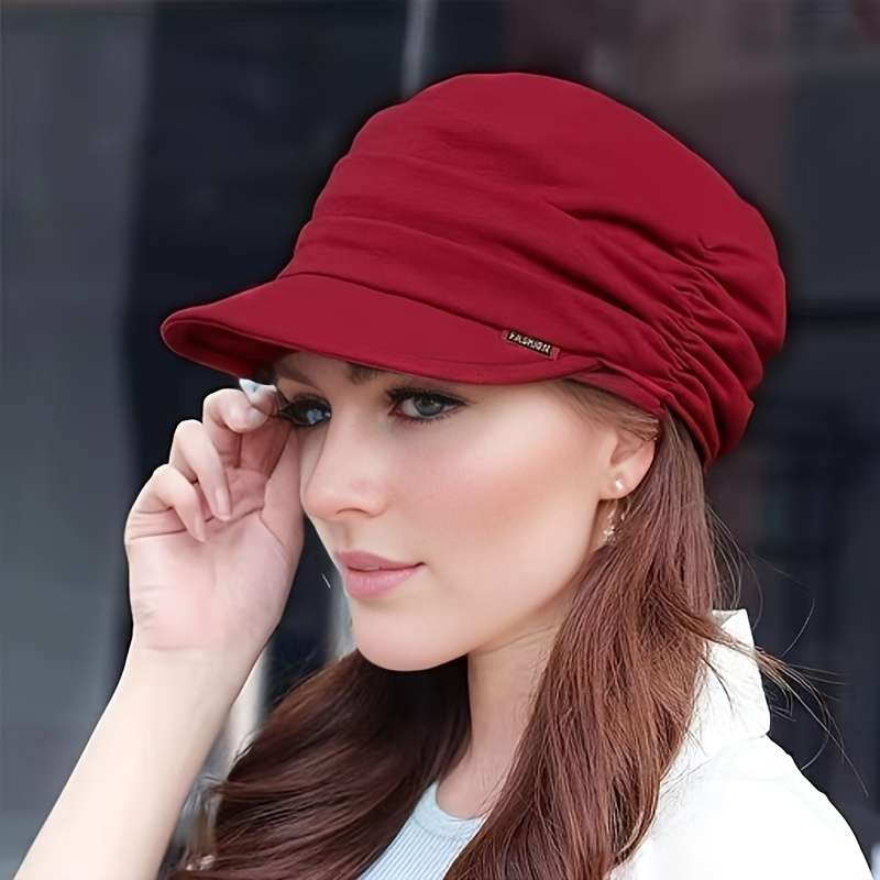 1pc New Spring Autumn Winter Casual Hat Versatile Mom Hat Retro Temperament Fashion Soft Brim Hat