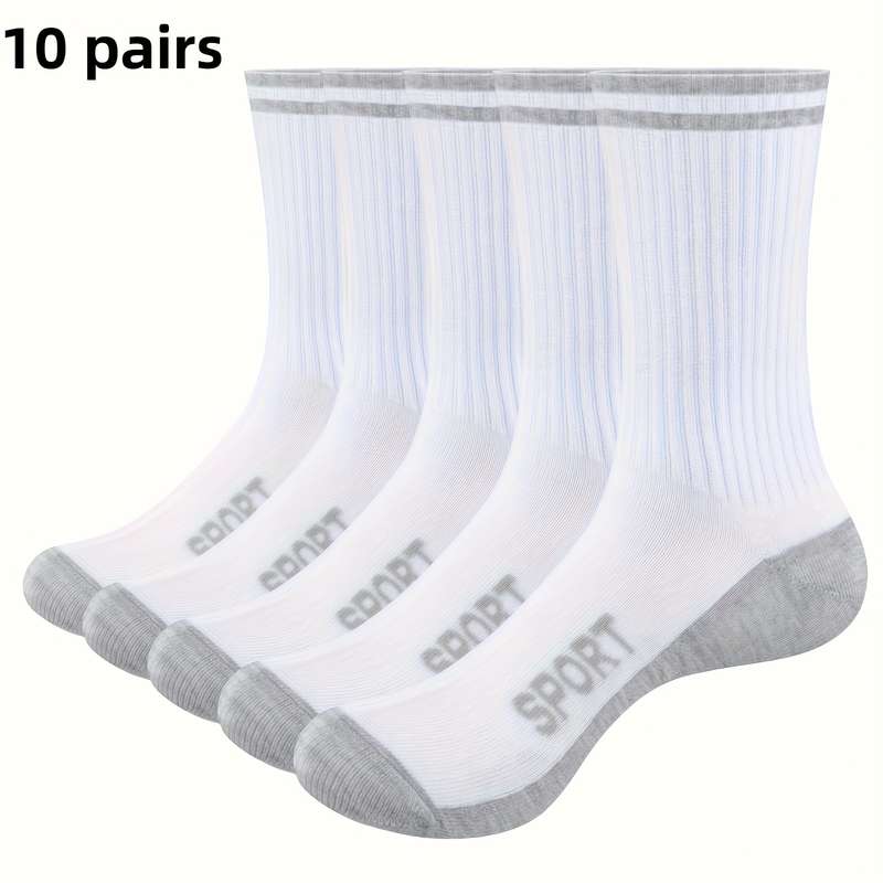 10 Pairs Black High Elastic Socks