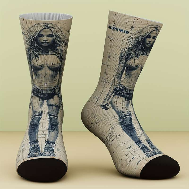 1 Pair Multicolor One Size Socks