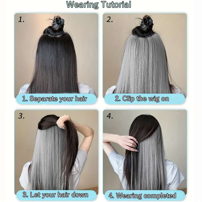1Pc Flax Golden 50.8cm Fashion Design Wig