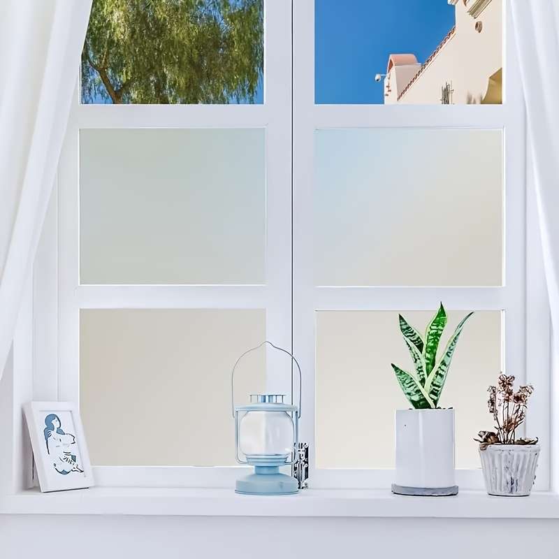 1pc Pure Matte Size 60x500cm  23.62x196.85IN Door Window Sticker
