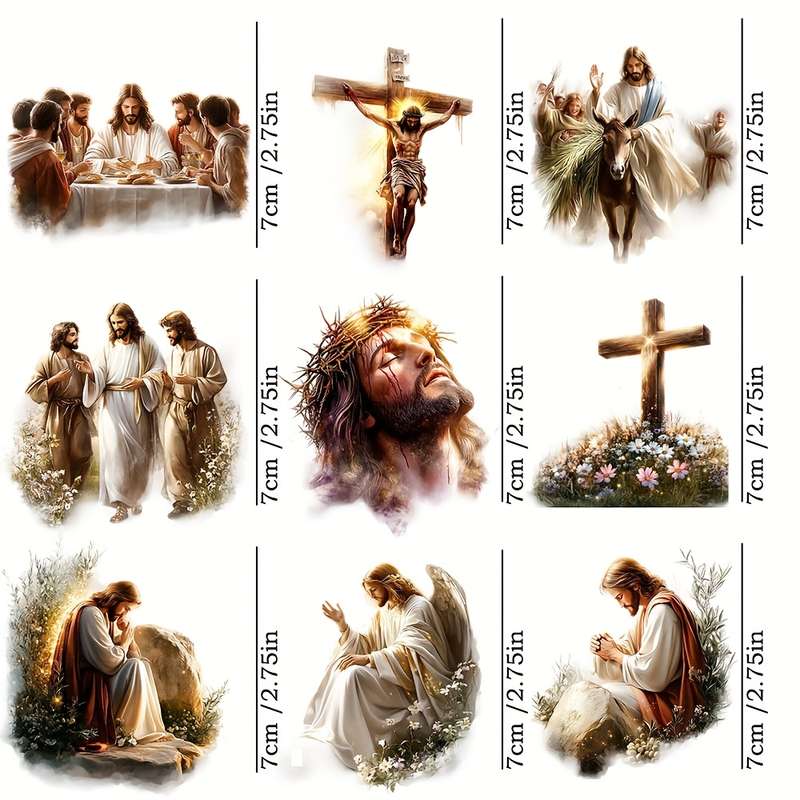 1pc  Jesus Christian Themed Stickers