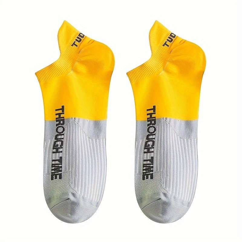 5 Pairs Of Color Matching Earrings One Size High Elastic Socks