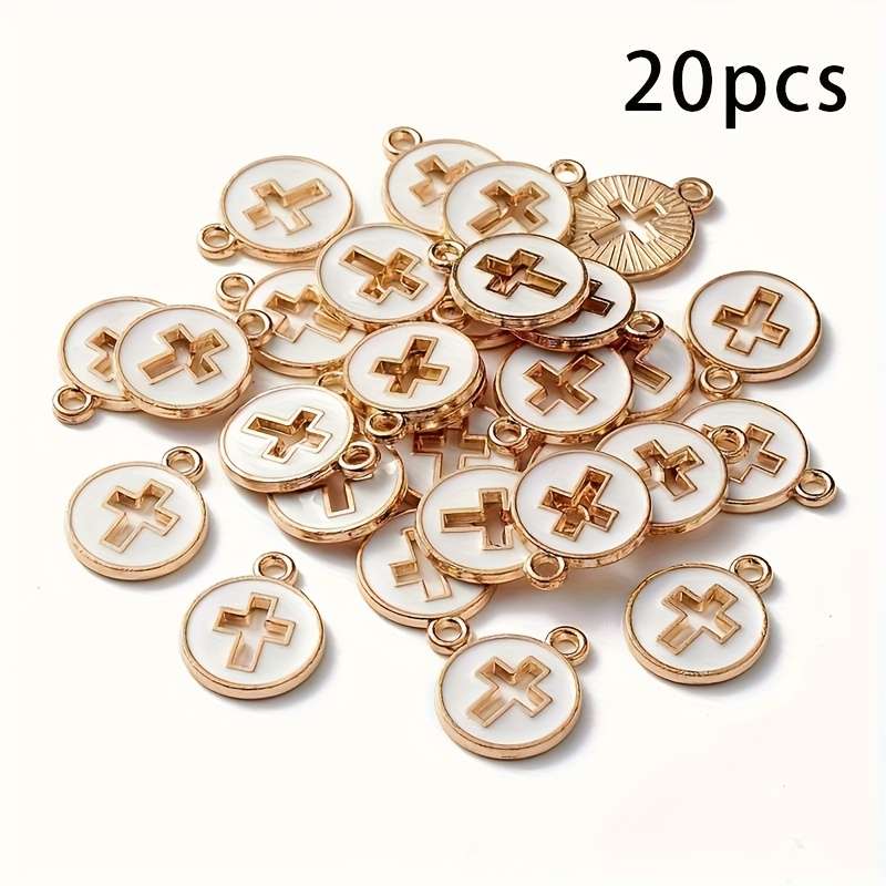 20pcs Platinum Multifunctional Decorative ornaments Jesus Theme Pendant