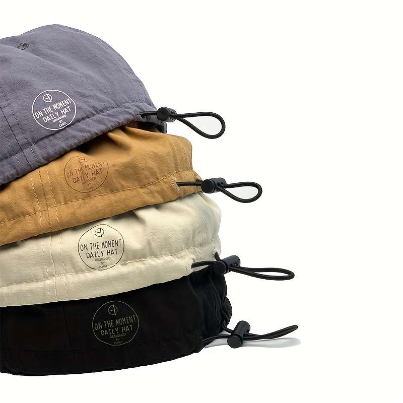 1pc Vintage American Style Baseball Cap Lightweight Adjustable Drawstring Soft Top Curved