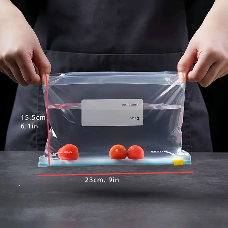 15 Leak-Proof Zip-Lock Freezer Bags