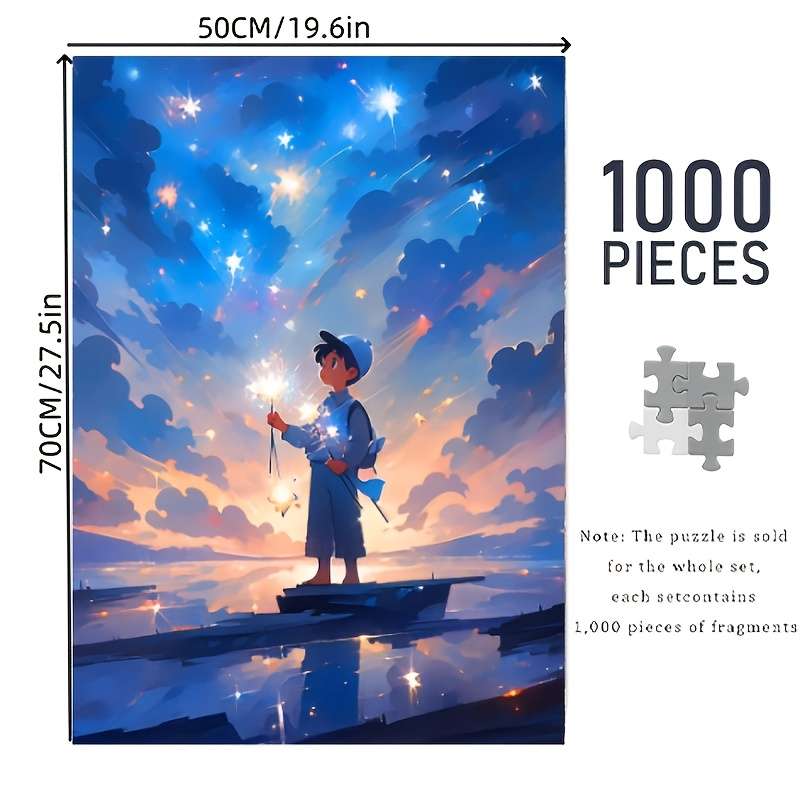 1000 Pokmon Waterfront Puzzle Durable Adult Seamless Puzzle Rectangle Portable B
