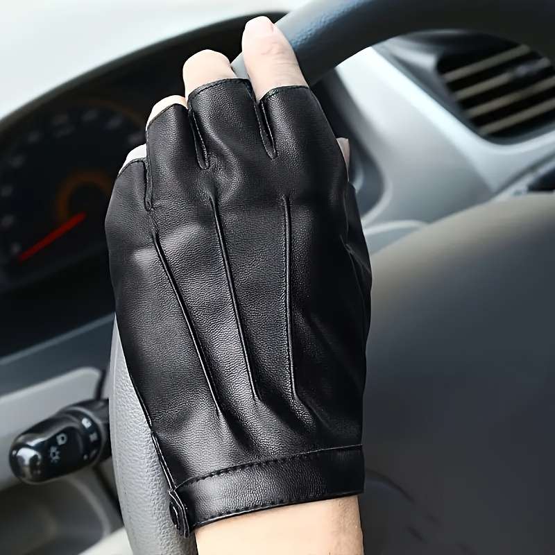 1 Pair Black Outdoor Sports Gloves
