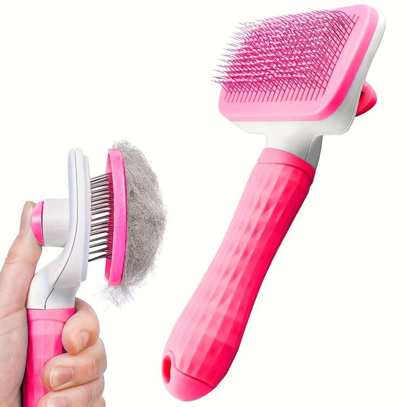1pc Gray Brush Pet Comb