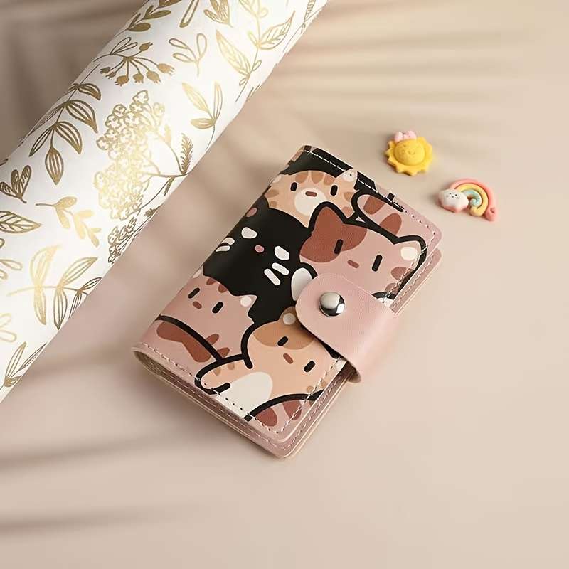 1pc New Women'S Card Holder Compact with Multiple Slots Large Capacity for Driver'S License And V