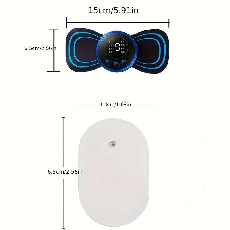Electric Pulse Neck Massager With 8 Modes And 19 Intensities
