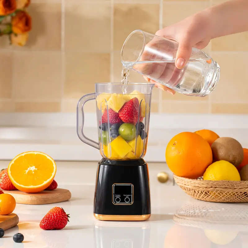 Portable Blender, Compact 7.4V Mini Juicer | Easy-Clean, Digital Display, Stainless Steel Blades,