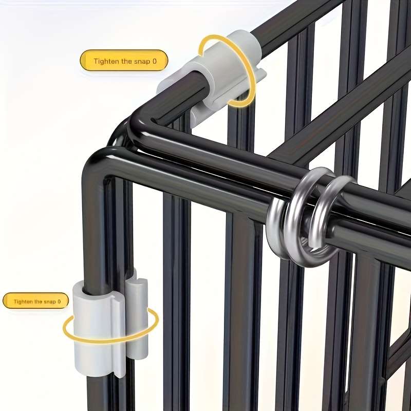 1pc Black cage + tray + trough + standing pole size 20.08*13.78*15.35 inches/51*35*39 cmPet Cage