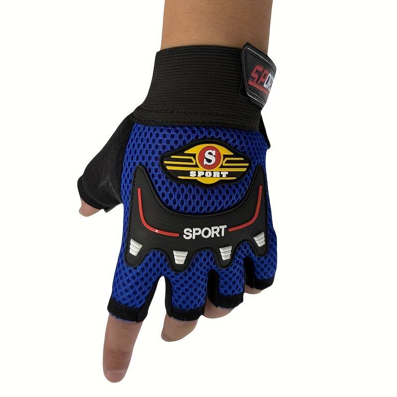 1 Pair Black Outdoor Sports Gloves