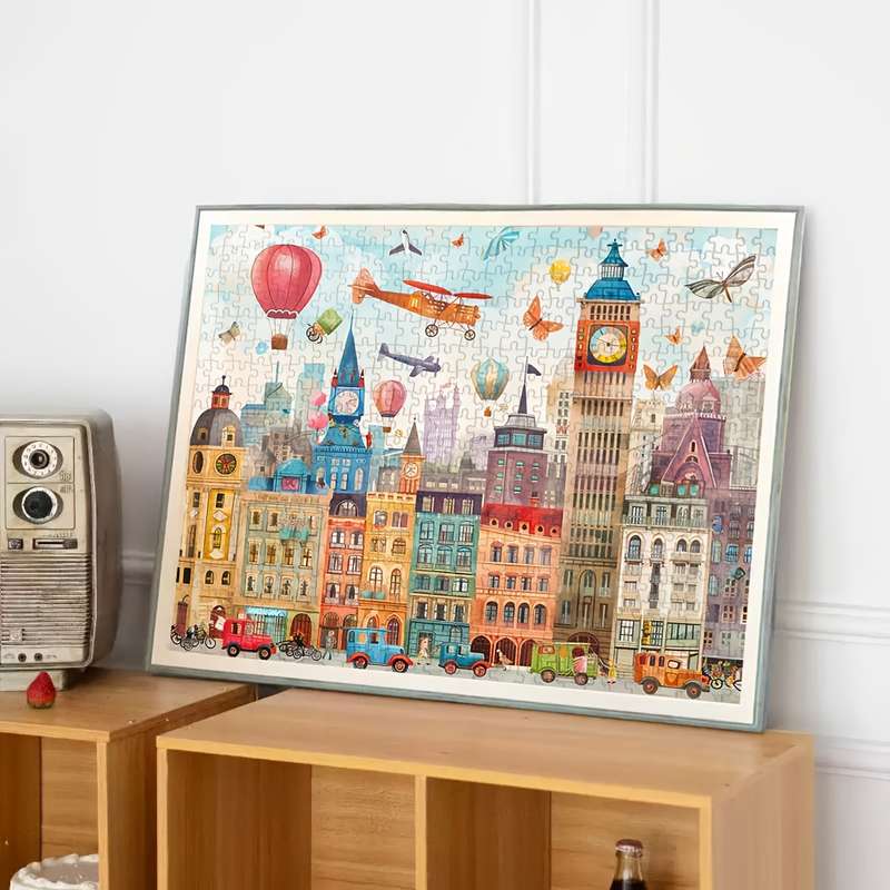1000pcs City Symphony Adult Puzzle Giant 50x70cm 19.7x27.6in Thick And Durable Paper