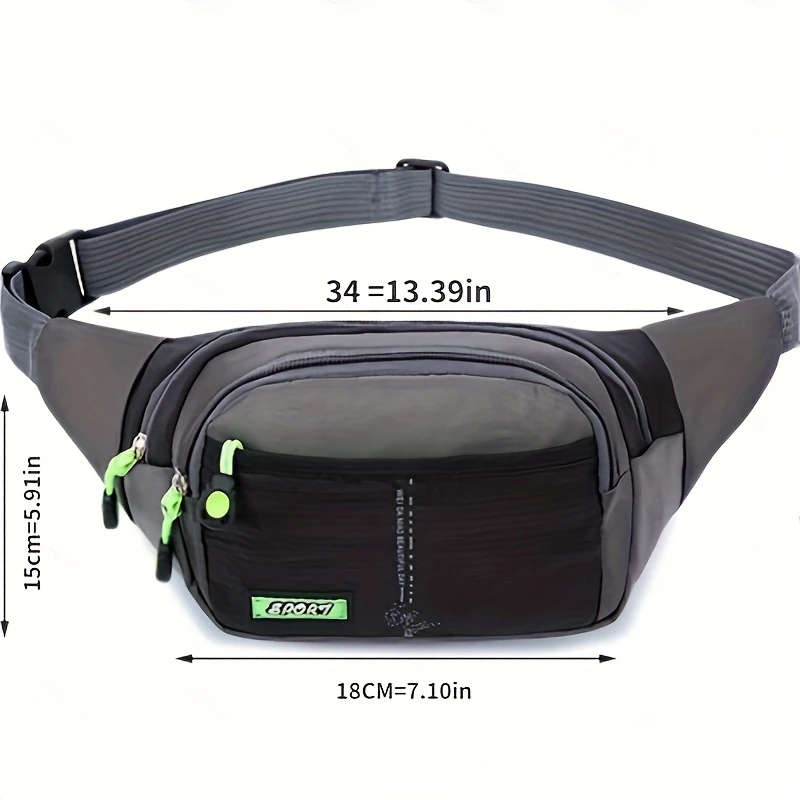 1pc Men's Multifunctional Mobile Phone Storage Waist Bag Outdoor Sports Running Chest Bag