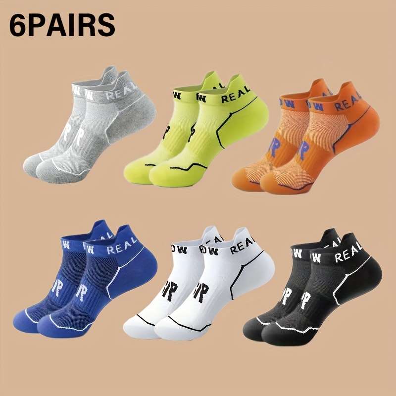 6 Pairs Yellow One Size High Elastic Socks