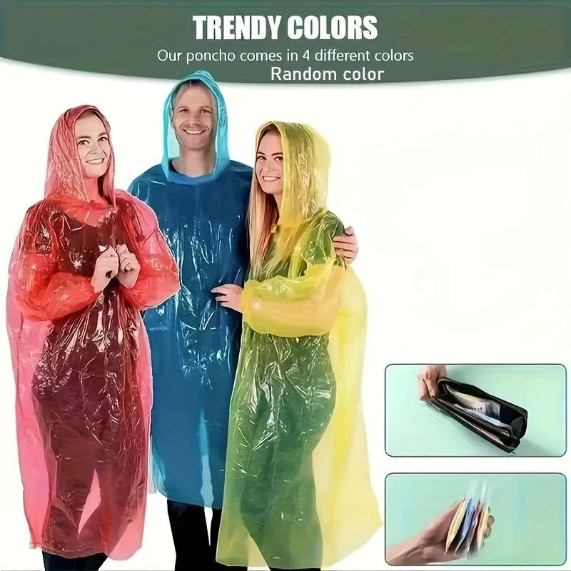 10 Portable Emergency Raincoats
