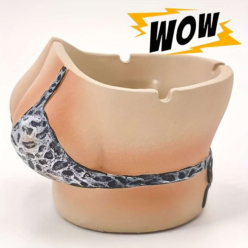 1pc Fashionable ceramic ashtray a stylish indoor ornament a desktop decoration and a trendy