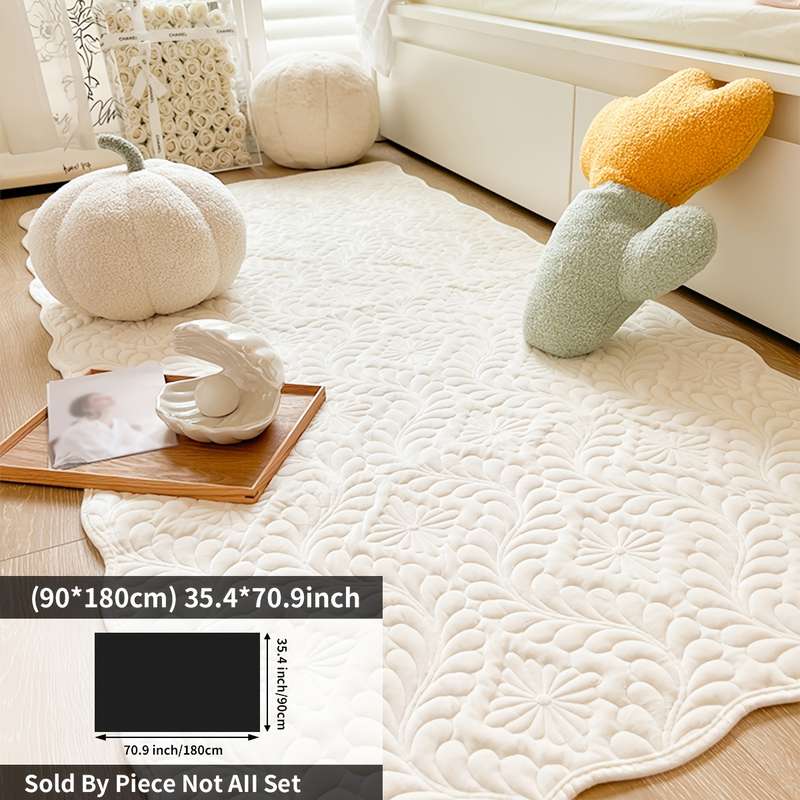 1Pc Beige 35.4x70.9inch 90x180cm Floor Mat