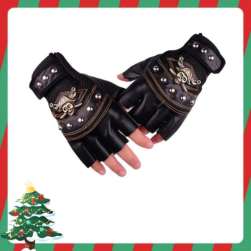 1 Pair Blue Outdoor Sports Gloves