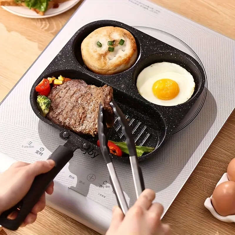 3-In-1 Breakfast Thick Frying Pan