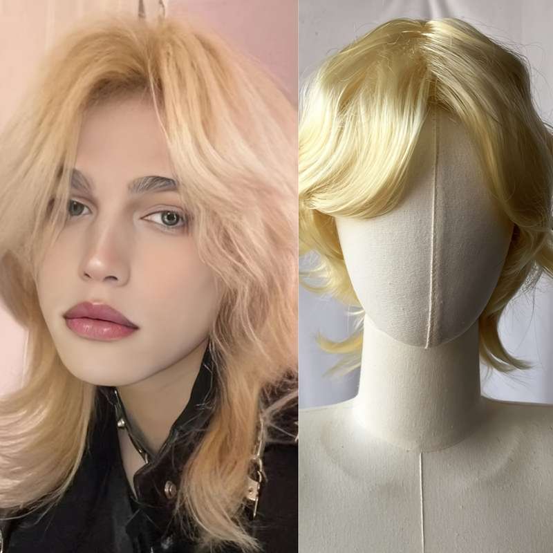 1Pc Light Brown 30.48cm Fashion Design Wig