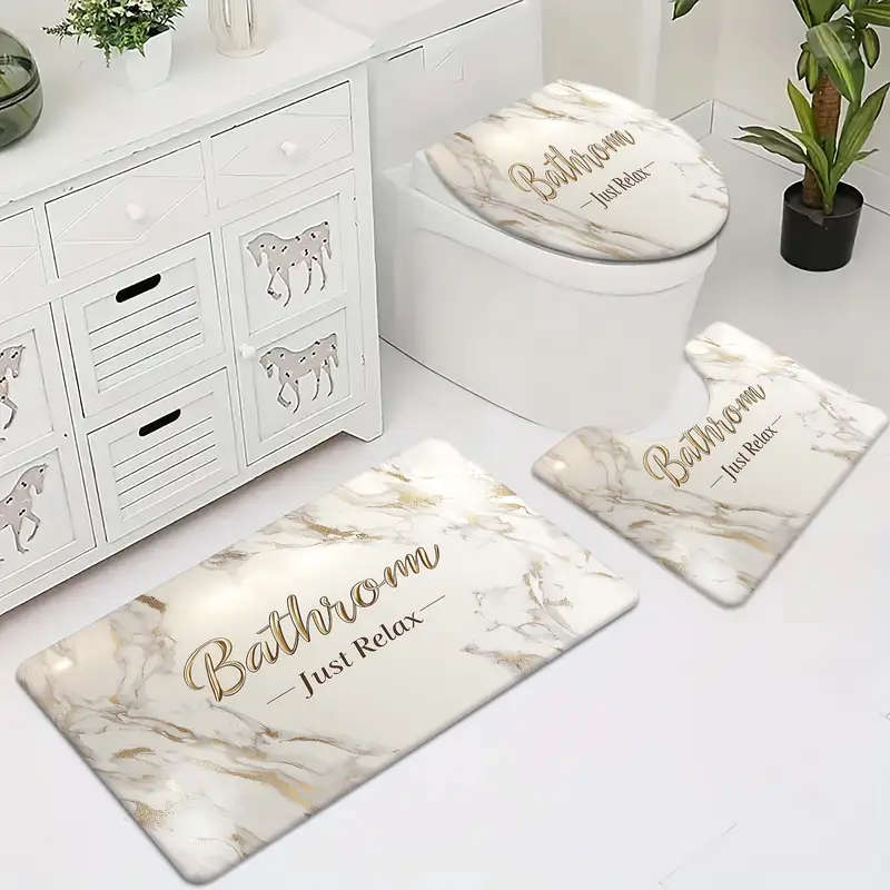 New Design Bathroom Mat Set