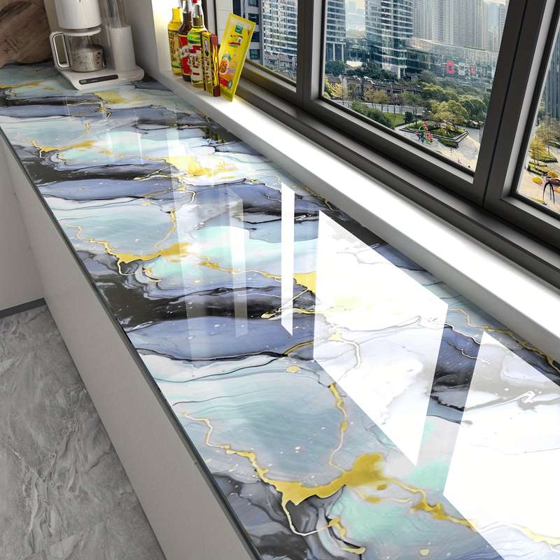 1PC Wall StickersDream Blue Marble60X1000cm  23.6X393.7inch