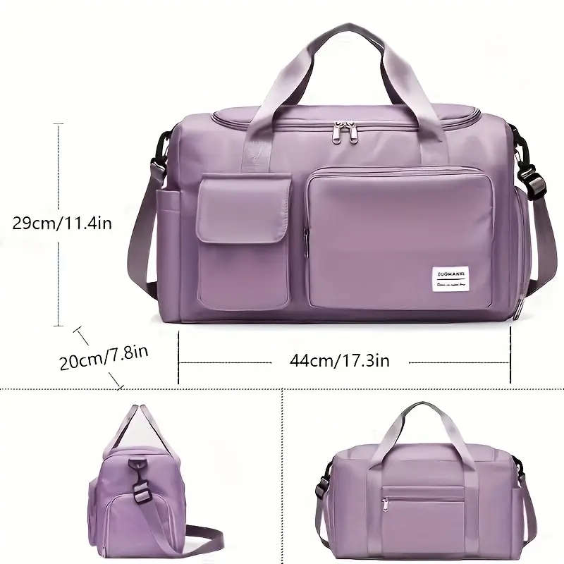 Unisex Large Capacity Nylon Travel Gym Tote